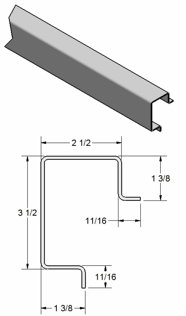 Square Corner Post w/ legs out – Kampco Steel Products